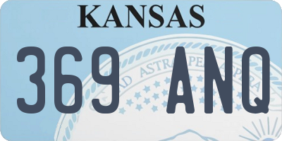 KS license plate 369ANQ