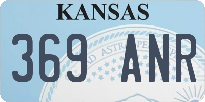 KS license plate 369ANR