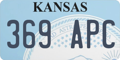 KS license plate 369APC