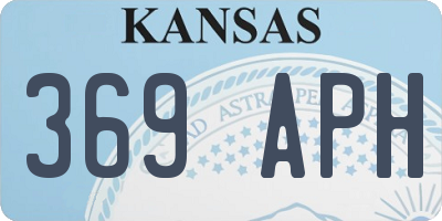 KS license plate 369APH