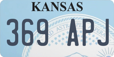 KS license plate 369APJ
