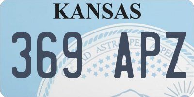 KS license plate 369APZ