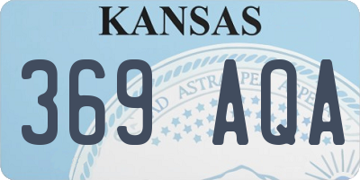 KS license plate 369AQA