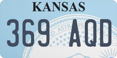 KS license plate 369AQD