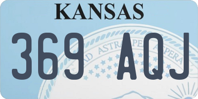 KS license plate 369AQJ