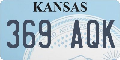 KS license plate 369AQK