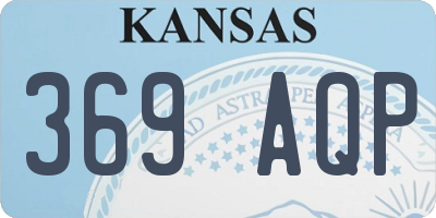 KS license plate 369AQP