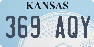 KS license plate 369AQY
