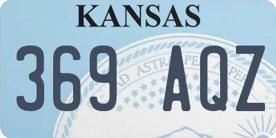 KS license plate 369AQZ