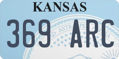 KS license plate 369ARC