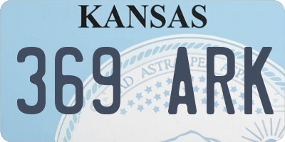 KS license plate 369ARK