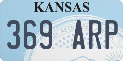 KS license plate 369ARP