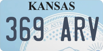 KS license plate 369ARV