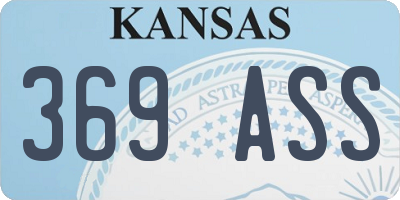 KS license plate 369ASS