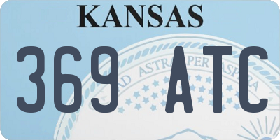 KS license plate 369ATC