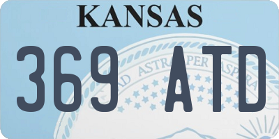 KS license plate 369ATD