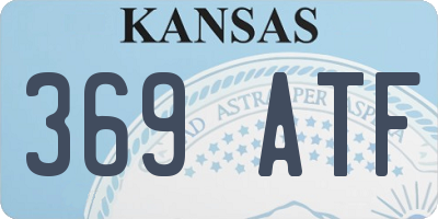 KS license plate 369ATF