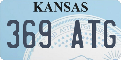 KS license plate 369ATG