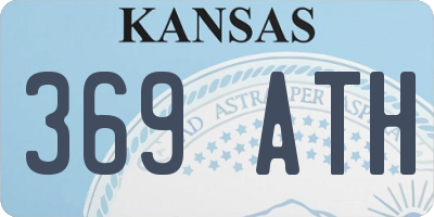 KS license plate 369ATH