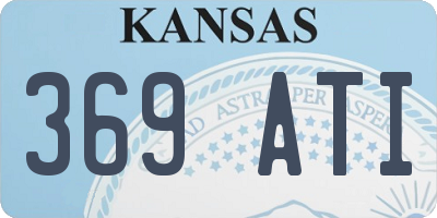 KS license plate 369ATI