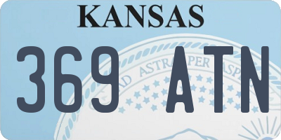 KS license plate 369ATN