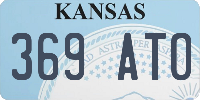 KS license plate 369ATO