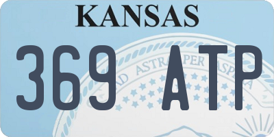 KS license plate 369ATP
