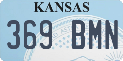 KS license plate 369BMN