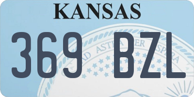 KS license plate 369BZL