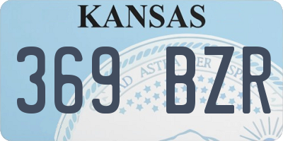 KS license plate 369BZR