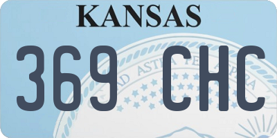 KS license plate 369CHC