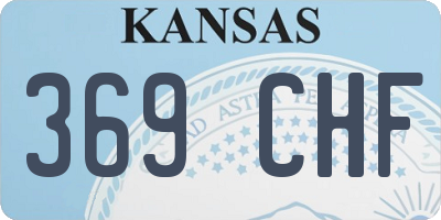 KS license plate 369CHF