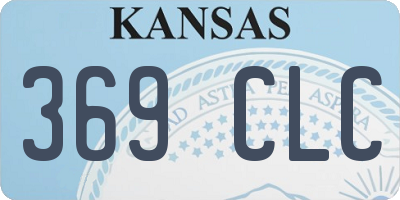 KS license plate 369CLC