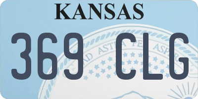 KS license plate 369CLG
