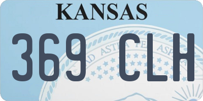 KS license plate 369CLH