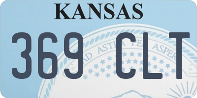 KS license plate 369CLT