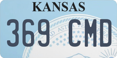 KS license plate 369CMD