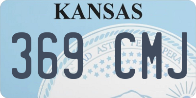 KS license plate 369CMJ