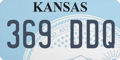 KS license plate 369DDQ