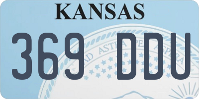 KS license plate 369DDU