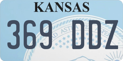 KS license plate 369DDZ