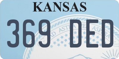 KS license plate 369DED