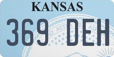 KS license plate 369DEH
