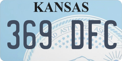 KS license plate 369DFC