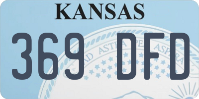KS license plate 369DFD