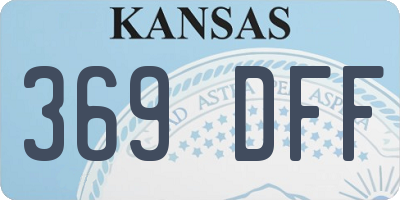 KS license plate 369DFF