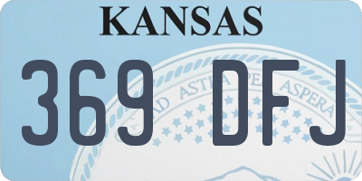 KS license plate 369DFJ
