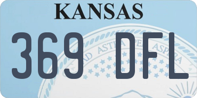KS license plate 369DFL