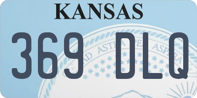 KS license plate 369DLQ