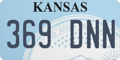 KS license plate 369DNN